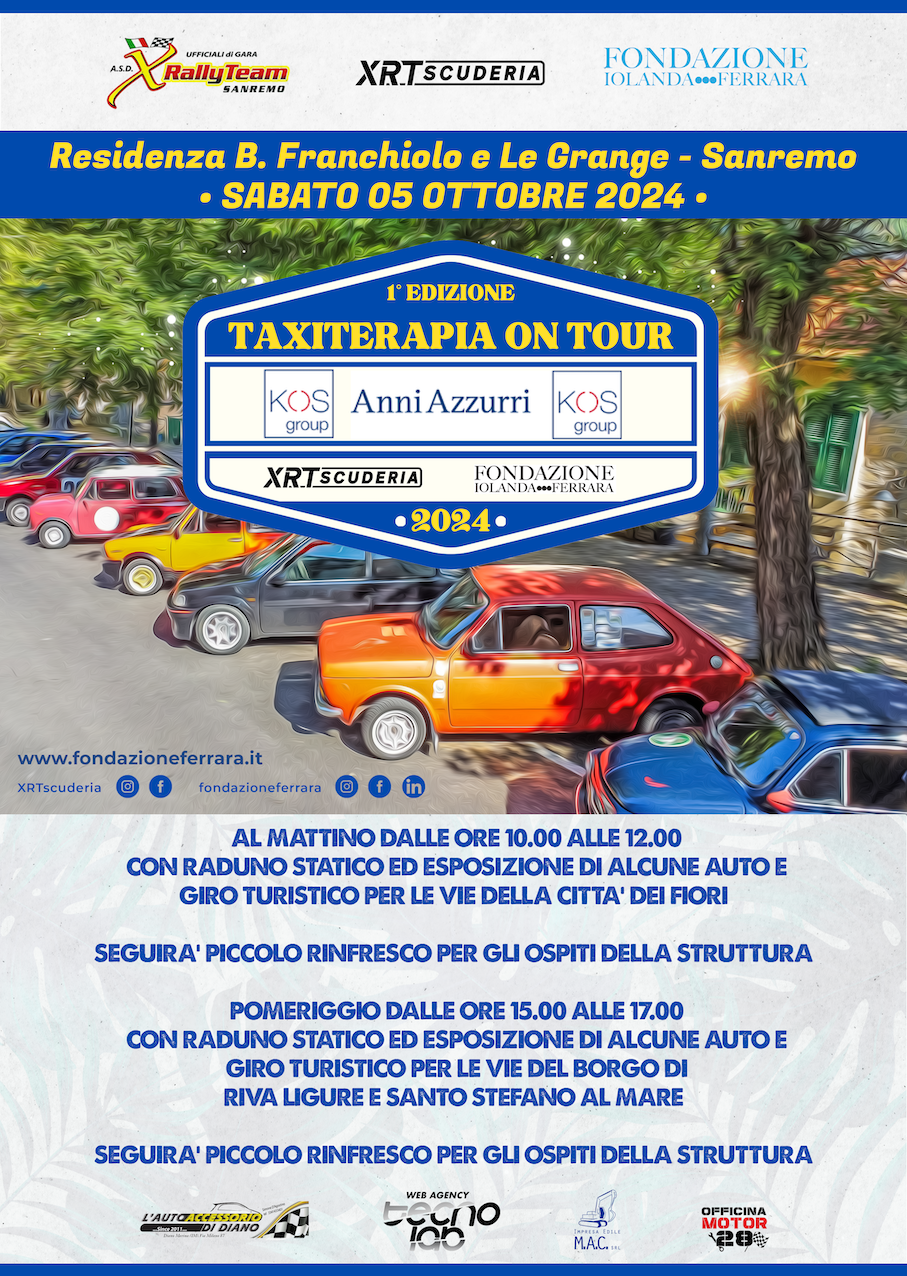 Taxiterapia On Tour – sabato 05 ottobre 2024