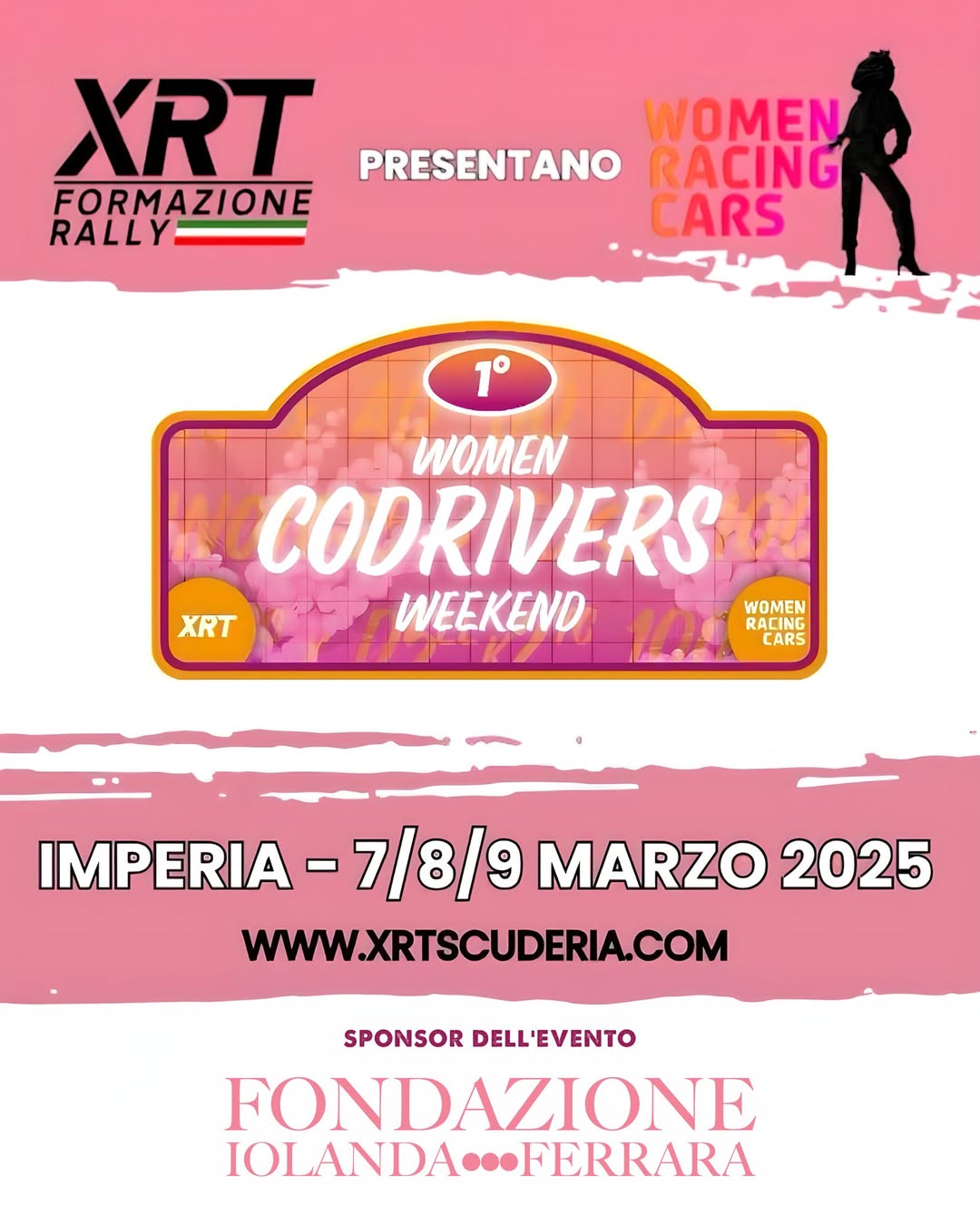 WOMEN CODRIVERS WEEKEND: la Fondazione Iolanda Ferrara scende in campo